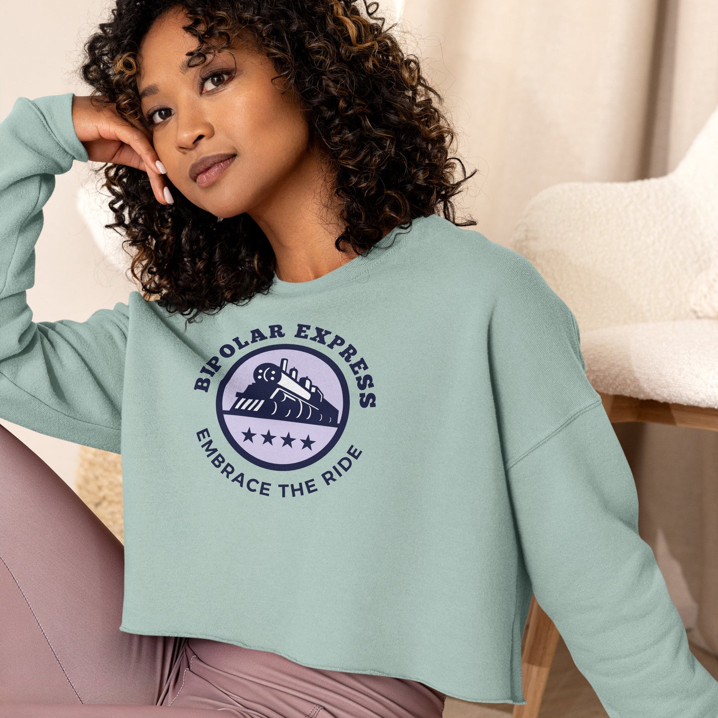BiPolar Express - Crop Sweatshirt