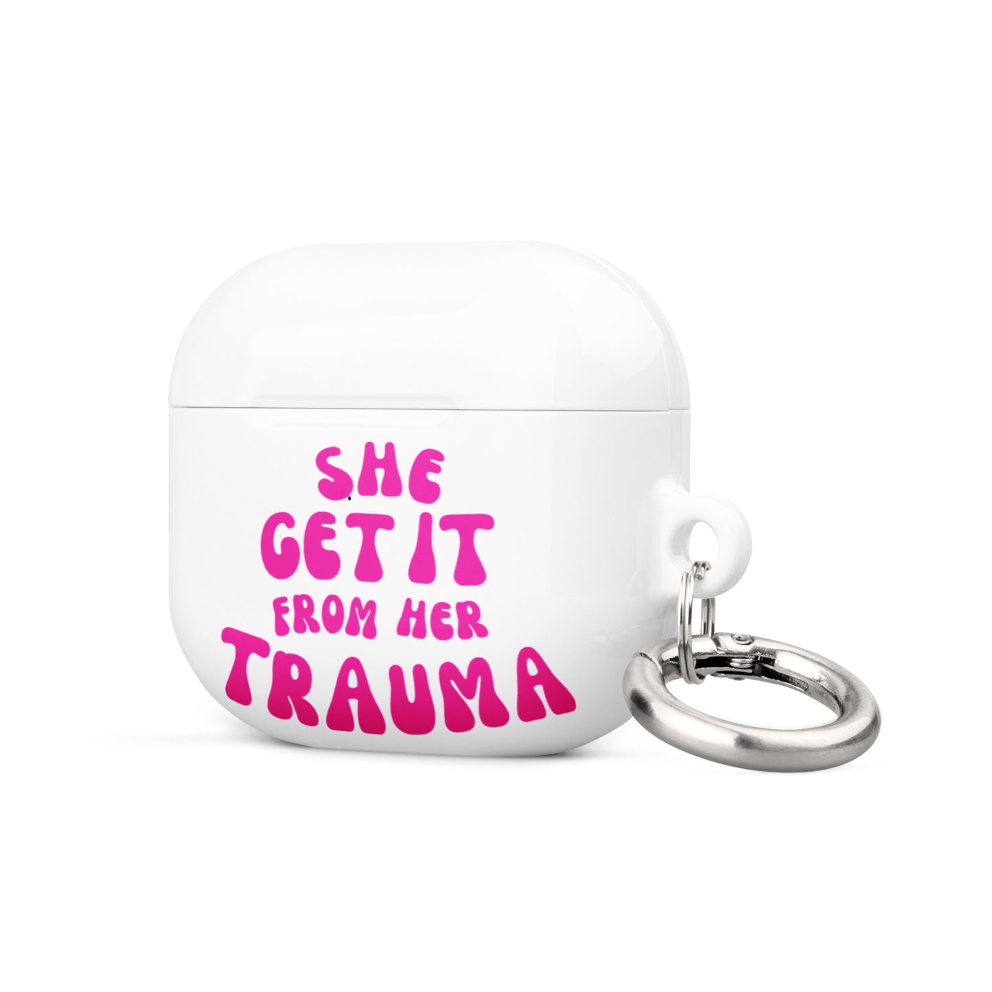 She Get It From Her Trauma (Pink) - Case for AirPods®