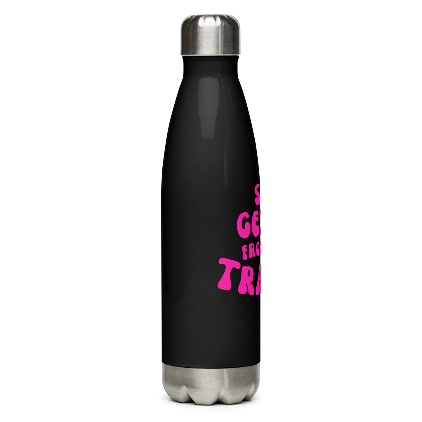 She Get It From Her Trauma (Pink) - Stainless steel water bottle