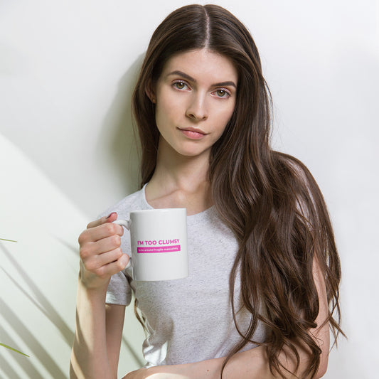 Fragile Masculinity - White glossy mug